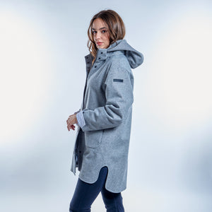 Chaquetón moda sostenible desmontable con chaleco técnico