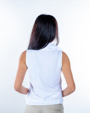 Camisa sin mangas elástcia sin plancha