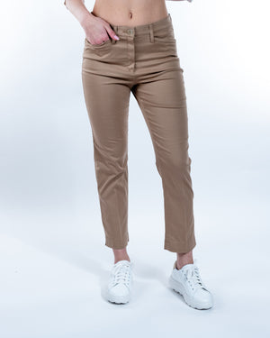 Pantalón recto de algodón