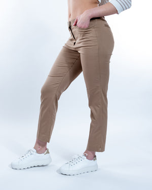 Pantalón recto de algodón